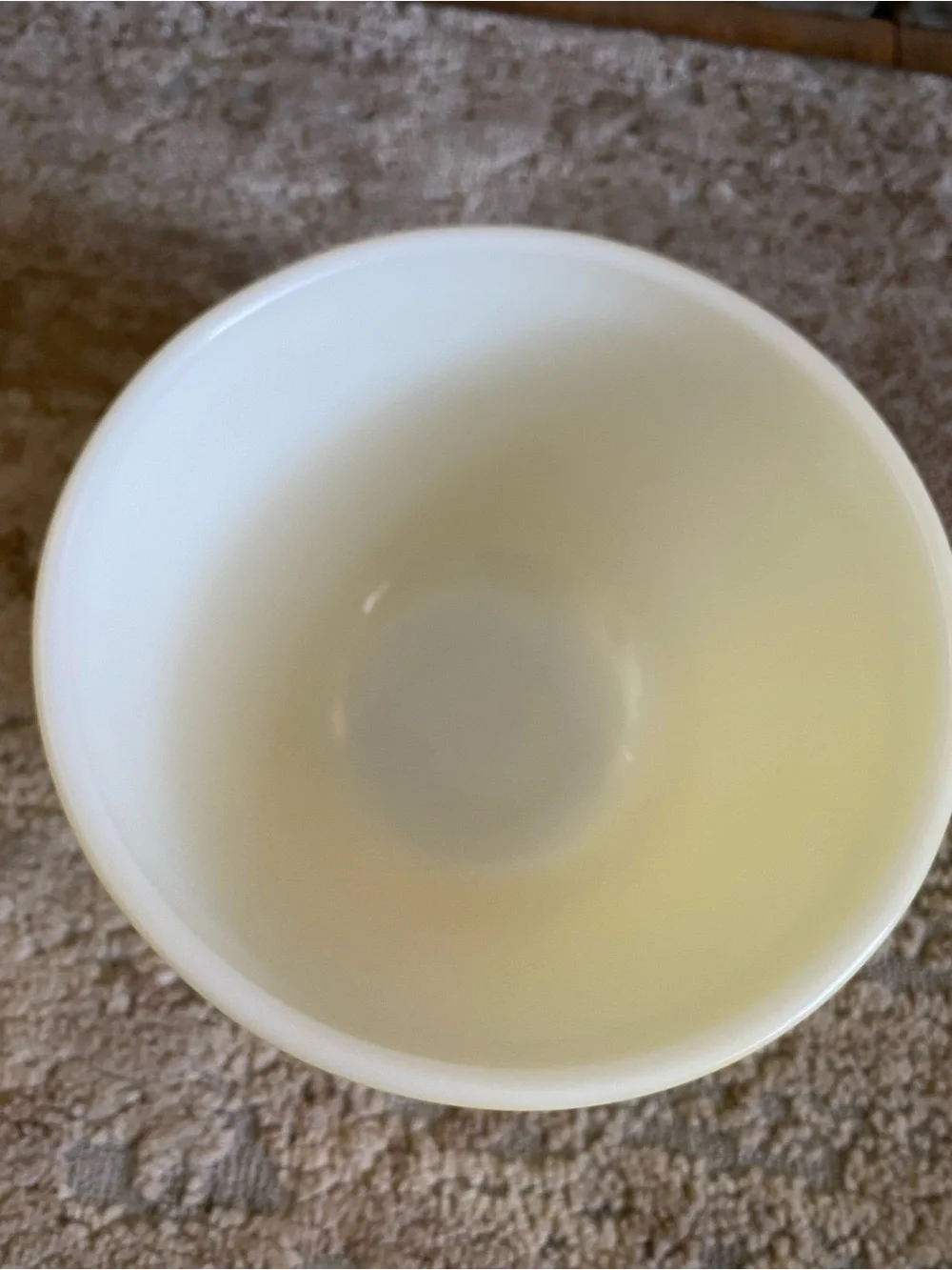 Pyrex Vintage Primary Colors Pineapple Yellow Floral Glass Bowl Small 11 1.5pt